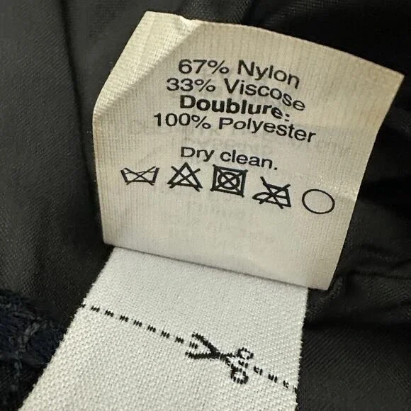 J‎ Crew Women Skirt 8 Blue Lace Black Lined A Line Mini Classic Dark Feminine - Picture 11 of 11